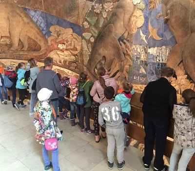 Экскурсию в Палеонтологический музей провели для ребят из «Московской смены»
